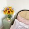 Artificial Sunflowers 14.96" Silk Flowers, Yellow Faux Wildflower Sunflowers Floral Arrangements Bouquet for Home, Kitchen, Table Centerpieces Decor